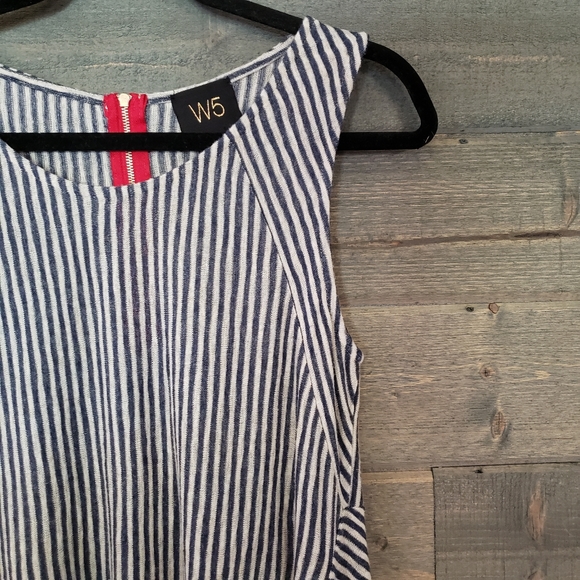 W5 Anthropology Striped Tank Top Medium Scoop Neck - Picture 3 of 7